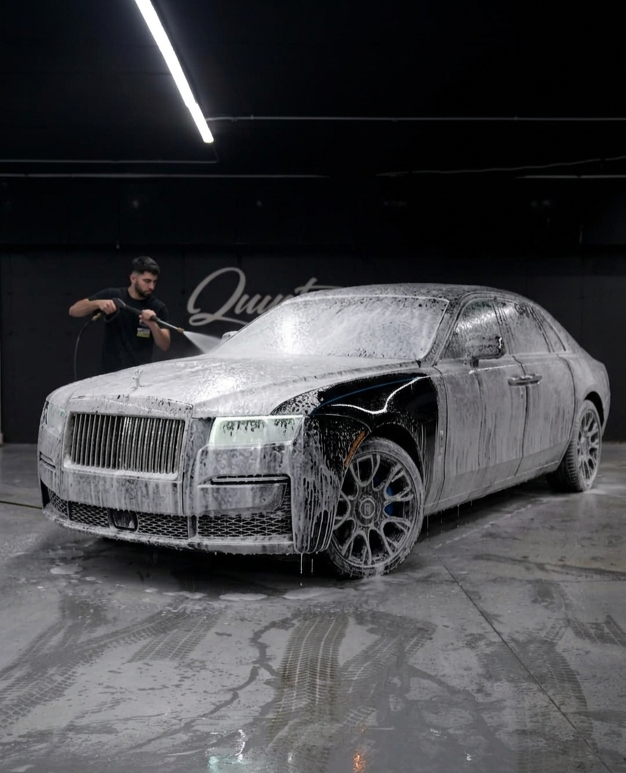 Rolls-Royce Ghost foam wash